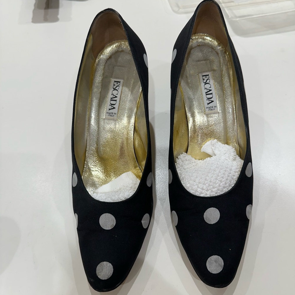 Escada, size 10 black and cream